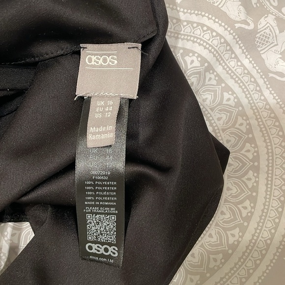 ASOS DESIGN Backless Cowl Neck Top size 12 - Picture 6 of 6